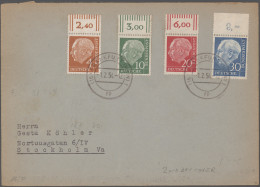 Bundesrepublik Deutschland: 1954/59, Heuss-Spezial: Umfangreiche Belege-Sammlung - Collections