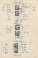 Bundesrepublik Deutschland: 1956/1958, Heuss I/II, Posteinlieferungsbuch (für Pä - Collections