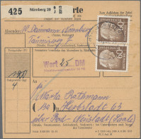 Bundesrepublik Deutschland: 1961/1974, Partie Von Neun Paketkartenstammteilen Mi - Colecciones