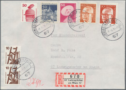 Bundesrepublik Deutschland: 1972/1995, Sammlung Von 46 Briefen Und Karten Mit Fr - Colecciones