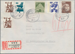 Bundesrepublik Deutschland: 1974/1989, Sammlung Von 56 Briefen Und Karten Mit Fr - Colecciones