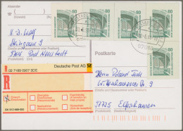 Bundesrepublik Deutschland: 1996/1998, Frankierte GANZSACHENAUSSCHNITTE, Partie - Collections