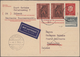 Bundesrepublik - Ganzsachen: 1962/1963, Frage-/Antwortteile Der Doppelkarte 20 P - Autres & Non Classés