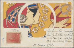 Ansichtskarten: Künstler / Artists: Art Nouveau - Um 1900: Gruppe Von 12 Ansicht - Non Classés