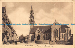 R110273 Carantec. La Place Et L Eglise. LL. No 23. B. Hopkins - Monde