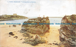 R109373 Newquay. The Island And Sands. Photochrom. No C.40940. 1914 - Welt