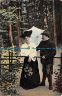 R109385 Old Postcard. Woman And Man. 1906 - Monde