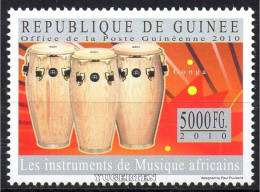 GUINEA 2010 - 1v - MNH - Africa Music Instruments - Conga - Musique, Muziek, Musik - Musikinstrumente - Musica - Drums - Muziek