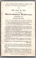 Bidprentje Itterbeek - Walravens Maria Joanna (1895-1951) - Andachtsbilder