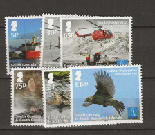 2013 MNH South Georgia  Mi 607-12 Postfris** - Georgias Del Sur (Islas)