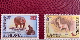 ÉTHIOPIE 1985 Serie De 2 Neuf ** MNH YT 1119 1120 Mi 1200 1201 Wildlife Ethiopia Mammifère Mammal Mamífero Saügetier - Otros & Sin Clasificación