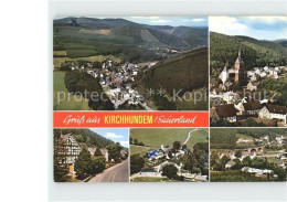 72201119 Kirchhundem Teilansichten Kirche Bettinghof Panorama Kirchhundem - Autres & Non Classés