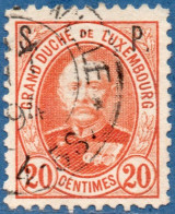 Luxemburg Service 1891 10 C S.P. Overprint (perforated 11½x11) Candelled - Servizio