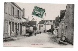 89 CHAMPLOST - Edit Quantin 1916 - Cheval Attelé à Une Charette - Enseigne - Env St Florentin - Andere & Zonder Classificatie