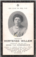 Bidprentje Jabbeke - Willem Hortense (1887-1934) - Andachtsbilder