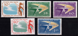 Uruguay +C195-99 Girl And Waves Compass And Map Of Punta Del Este MNH - Uruguay