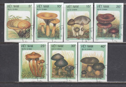 Vietnam 1987 - Mushrooms, Imperforated, Canceled - Viêt-Nam