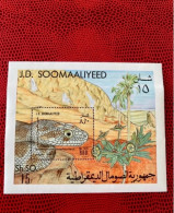 Somalie 1982 Bloc 1v Neuf MNH ** Mi BL 13 YT BF 12 Reptil Serpiente Reptile Serpent Rettile Schlange Somalia - Snakes