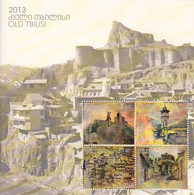 2013 2014 Georgia Old Tbilisi   Miniature Sheet Of 4 MNH - Géorgie