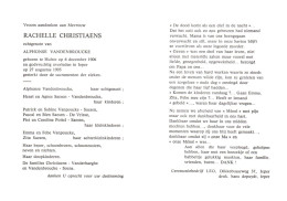 Rachelle Christiaens (1906-1993) - Images Religieuses