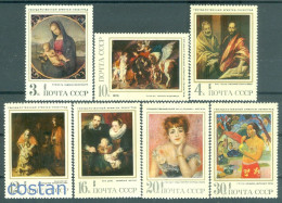 1970 Paintings,Gauguin,Renoir,van Dyck,Rembrandt,el Greco,Rubens,Russia,3830,MNH - Unused Stamps