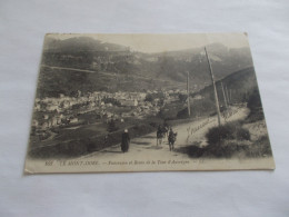LE MONT DORE  ( 63 Puy De Dome )  PANORAMA ET ROUTE DE LA TOUR D AUVERGNE ANIMEES 1910 - Le Mont Dore