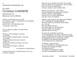 Christiaan Canniere (1920-1993) ~ Oudstrijder (1940-1945) - Andachtsbilder