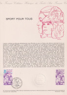 1978 FRANCE Document De La Poste Sport Pour Tous N° 2020 - Documenten Van De Post