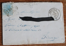 1869 Busta Da MEDOLE+NUMERALE PUNTI+timbro SARDO Su REGNO Di MEDOLE+4 Timbri-H719 - Marcofilía