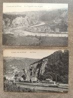 Lot 2 Cpa Comblain-au-Pont Liège - La Gare - Le Vignoble Vers La Gare - Edit. Delhaze - Comblain-au-Pont