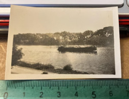 REAL PHOTO BATEAUX ,NAVIRE ,PENICHE, CANAL - Barcos