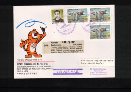 South Korea 1988 Olympic Games Seoul - Han River Regatta Stadion - Rowing Tournament Interesting Cover - Sommer 1988: Seoul