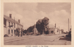 Loury (45 Loiret) La Forge - 1er Plan L'Hôtel De La Forge Avec Ses Pompes A Essence - édit. Lenormand Circulée 1952 - Other & Unclassified