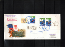 South Korea 1988 Olympic Games Seoul - Pusan Sailing Regatta - Special Post Office Interesting Registered Letter - Verano 1988: Seúl