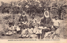 Papua New Guinea - Village Chapel Adorned By The Natives On Easter Day - Publ. Mission Des Salomon Septentrionales  - Papua-Neuguinea