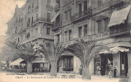 Algérie - ORAN - Le Boulevard Du Lycée Et Le Royal Hôtel - Ed. Select Tabacs  - Oran