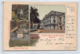 PANAMA CITY - Central Hotel & Wolfes Saloon - Jamaican Wash Lady - Publ. I. L. Maduro Jr.  - Panamá