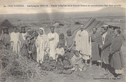 Tunisie - Campagne 1915-1916 - Blessés Indigènes De La Grande Guerre En Convalescence Dans Leurs Gourbis - Ed. A. Muzi 3 - Tunesien
