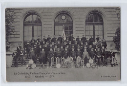 GENÈVE - La Coloniale, Fanfare Française D'instruction (1910-1913) - Ed. F. Delfino  - Genève