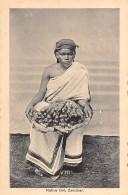 Zanzibar - Native Girl - Publ. Ali Pira Harji  - Tanzanía