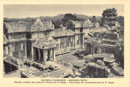 Cambodge - Ruines D'Angkor - ANGKOR VAT - Porche Central Des Galeries Ouest - Ed. Nadal  - Cambodja