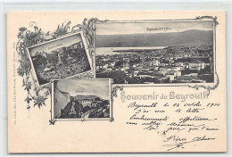 Liban - Souvenir De Beyrouth - La Place Des Canons - Beyrouth Et Le Mont Liban - Caserne - Ed. Charlier-Bézies 9222 - Libanon