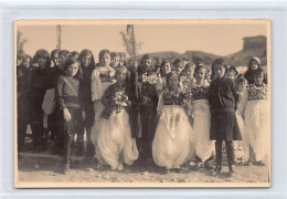 Albania - TIRANA - Children On National Day Parade - REAL PHOTO (circa 1932) - Publ. Agence Trampus  - Albanien