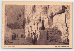 Israel - JERUSALEM - Wailing Wall - Publ. D. A. Hallac Bros. 33 - Israël