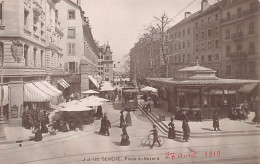 Suisse - Genève - Place Du Molard - Tram - Août 1919 - Ed. Jullien Frères 122 - Genève