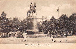 Latvia - RIGA - Peter The Great Monument - Publ. Fritz Würtz  - Lettonie