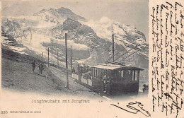 Jungfraubahn Mit Jungfrau (VS) Karte Beschädigt, Siehe Scan - Verlag Photoglob 220 - Sonstige & Ohne Zuordnung
