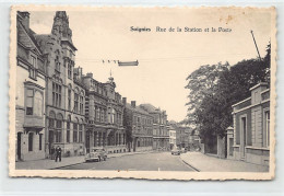 SOIGNIES (Hainaut) Rue De La Station Et La Poste - Soignies