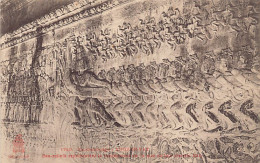 Cambodge - ANGKOR VAT - Bas-reliefs - Ed. P. Dieulefils 1749 - Camboya