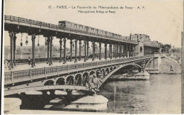 328 - Paris - La Passerelle Du Metropolitain De Passy - Notre Dame De Paris